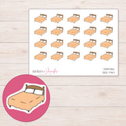 DDZ-7747 planner sticker sheet with enlarged sticker detail