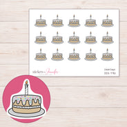 DDZ-7751 planner sticker sheet with enlarged sticker detail