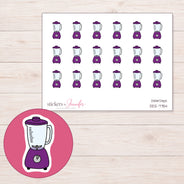 DDZ-7754 planner sticker sheet with enlarged sticker detail