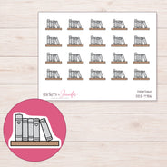 DDZ-7756 planner sticker sheet with enlarged sticker detail