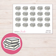 DDZ-7757 planner sticker sheet with enlarged sticker detail