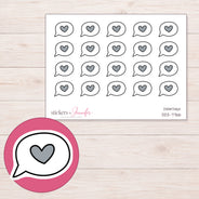 DDZ-7766 planner sticker sheet with enlarged sticker detail