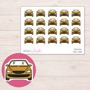 DDZ-7768 planner sticker sheet with enlarged sticker detail