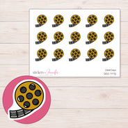 DDZ-7772 planner sticker sheet with enlarged sticker detail