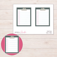 DDZ-7782 planner sticker sheet with enlarged sticker detail