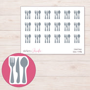 DDZ-7798 planner sticker sheet with enlarged sticker detail