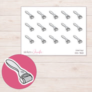DDZ-7800 planner sticker sheet with enlarged sticker detail