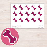 DDZ-7806 planner sticker sheet with enlarged sticker detail