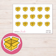 DDZ-7819 planner sticker sheet with enlarged sticker detail