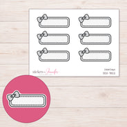 DDZ-7822 planner sticker sheet with enlarged sticker detail