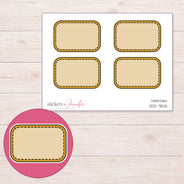 DDZ-7825 planner sticker sheet with enlarged sticker detail