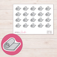 DDZ-7831 planner sticker sheet with enlarged sticker detail