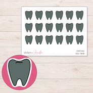 DDZ-7835 planner sticker sheet with enlarged sticker detail