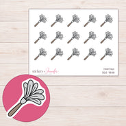DDZ-7838 planner sticker sheet with enlarged sticker detail