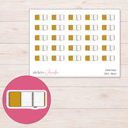 DDZ-7844 planner sticker sheet with enlarged sticker detail