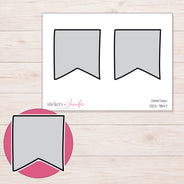 DDZ-7847 planner sticker sheet with enlarged sticker detail