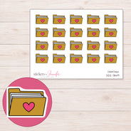 DDZ-7849 planner sticker sheet with enlarged sticker detail