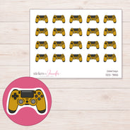 DDZ-7855 planner sticker sheet with enlarged sticker detail