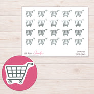 DDZ-7863 planner sticker sheet with enlarged sticker detail
