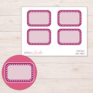 DDZ-7867 planner sticker sheet with enlarged sticker detail