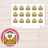 DDZ-7871 planner sticker sheet with enlarged sticker detail