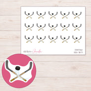 DDZ-7877 planner sticker sheet with enlarged sticker detail