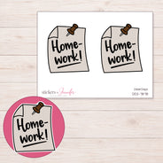 DDZ-7878 planner sticker sheet with enlarged sticker detail