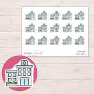 DDZ-7879 planner sticker sheet with enlarged sticker detail