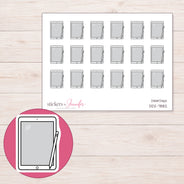 DDZ-7882 planner sticker sheet with enlarged sticker detail