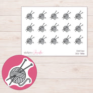 DDZ-7886 planner sticker sheet with enlarged sticker detail