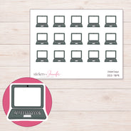 DDZ-7891 planner sticker sheet with enlarged sticker detail