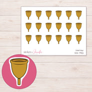 DDZ-7902 planner sticker sheet with enlarged sticker detail