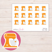 DDZ-7905 planner sticker sheet with enlarged sticker detail