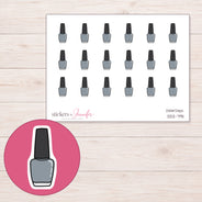 DDZ-7911 planner sticker sheet with enlarged sticker detail