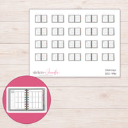 DDZ-7914 planner sticker sheet with enlarged sticker detail