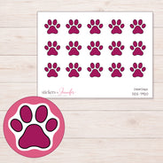 DDZ-7920 planner sticker sheet with enlarged sticker detail