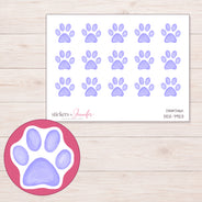 DDZ-7923 planner sticker sheet with enlarged sticker detail