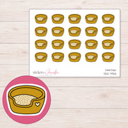 DDZ-7925 planner sticker sheet with enlarged sticker detail