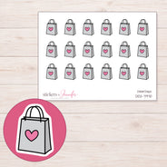 DDZ-7970 planner sticker sheet with enlarged sticker detail