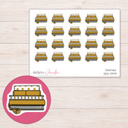DDZ-7979 planner sticker sheet with enlarged sticker detail