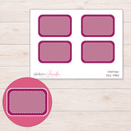 DDZ-7983 planner sticker sheet with enlarged sticker detail