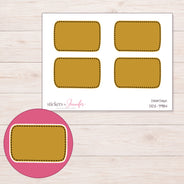 DDZ-7984 planner sticker sheet with enlarged sticker detail