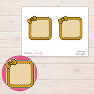 DDZ-7989 planner sticker sheet with enlarged sticker detail