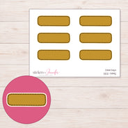 DDZ-7992 planner sticker sheet with enlarged sticker detail
