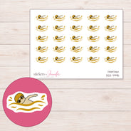 DDZ-7995 planner sticker sheet with enlarged sticker detail