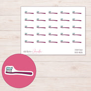 DDZ-8012 planner sticker sheet with enlarged sticker detail