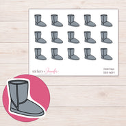 DDZ-8017 planner sticker sheet with enlarged sticker detail
