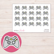 DDZ-8020 planner sticker sheet with enlarged sticker detail