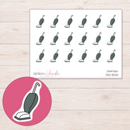 DDZ-8040 planner sticker sheet with enlarged sticker detail
