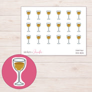 DDZ-8041 planner sticker sheet with enlarged sticker detail